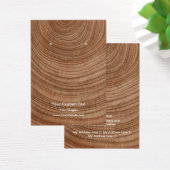 Earring Jewelry Display Card, Rustic Wood Ring (Schreibtisch)