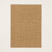 Earring & Jewelry Rustic Burlap Display Card (Rückseite)