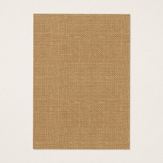 Earring & Jewelry Rustic Burlap Display Card (Rückseite)