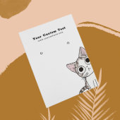 Earring Juwelier Display Card ・ Niedliche Kitten C Visitenkarte