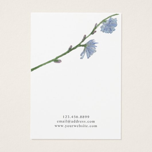 Earring Juwelier Display Card ・ Pastel Blume (Rückseite)