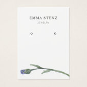 Earring Juwelier Display Card ・ Pastel Blume (Vorderseite)