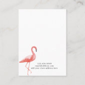 Earring Juwelier Display Card ・ Watercolor Flaming Visitenkarte (Rückseite)