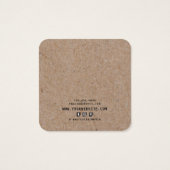 Earring Square Display Card ・ Rustikale Wildblumen (Rückseite)