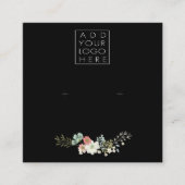 Earrings Backing Cards Add Your Own Logo Quadratische Visitenkarte (Vorderseite)