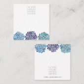 Earrings Backing Cards Add Your Own Logo Quadratische Visitenkarte (Vorne/Hinten)