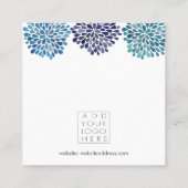 Earrings Backing Cards Add Your Own Logo Quadratische Visitenkarte (Rückseite)