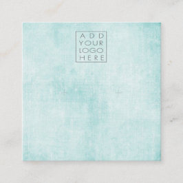 Earrings Backing Cards Aqua Add Your Own Logo Quadratische Visitenkarte