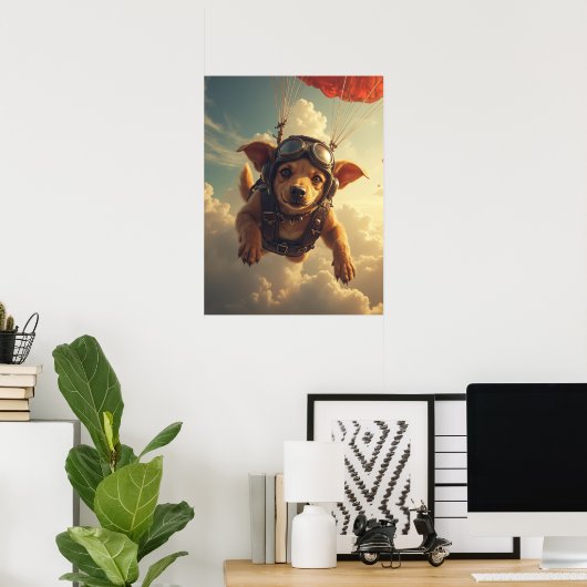 Ears Flying, Tail Wagging, Mission Ready Poster (Heimbüro)
