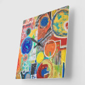 Earth 360 Wall Clock Quadratische Wanduhr (Winkel)