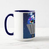 Earth and Biomo in cart mug Tasse (Links)