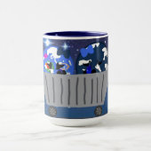 Earth and Biomo in cart mug Tasse (Zentrum)