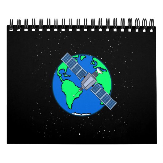 Earth and satellite in space kalender (Titelbild)