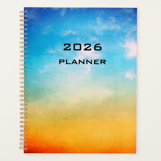 Earth and Sky 2026 Planer (Vorderseite)