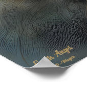 Earth Angel AI Fantasy Digital Art Print Portrait Poster (Ecke)