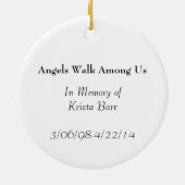 Earth Angel Keramik Ornament (Hinten)