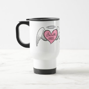 Earth Angel Travel Mug - Flüge, Herz und Halo Reisebecher