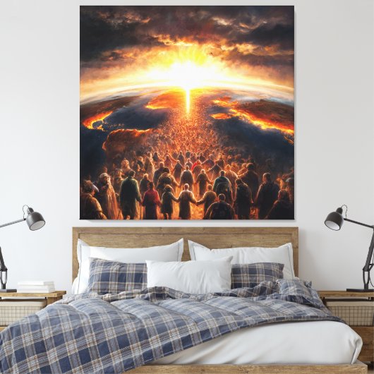 *~* Earth AP70 World Light Celestial Cosmic Leinwanddruck (Insitu (Schlafzimmer))