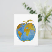 Earth Apple Postkarte (Stehend Vorderseite)