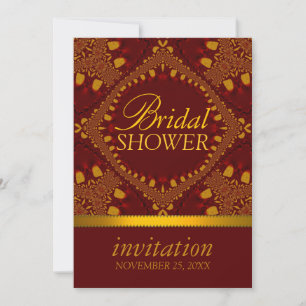 Earth Batik Tribal Brautparty Party Invites Einladung