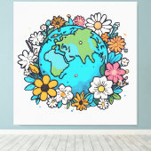 Earth Beauty Leinwanddruck (Insitu (Holzboden))