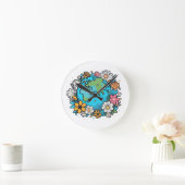 Earth Beauty Runde Wanduhr (Zuhause)