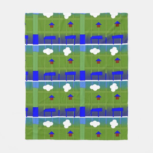 Earth Blanket Fleecedecke (Vorderseite)