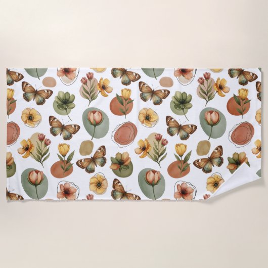 Earth Blossom Harmony Strandtuch (Vorderseite)