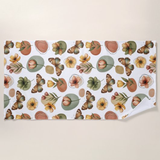 Earth Blossom Harmony Strandtuch (Vorderseite)