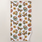 Earth Blossom Harmony Strandtuch (Vorderseite)