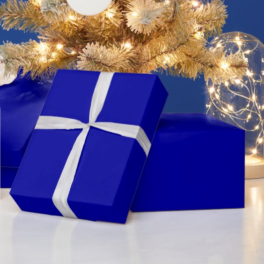 Earth Blue Glossy Wrapping Paper Geschenkpapier (Feiertage)