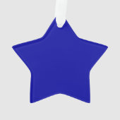 Earth Blue Star Acrylic Ornament (Rückseite)