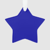 Earth Blue Star Acrylic Ornament (Vorderseite)