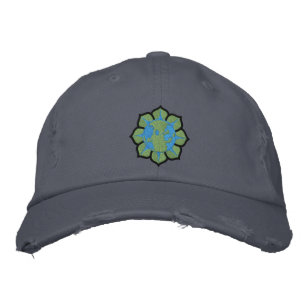 Earth Blume Earth Day Hat Bestickte Baseballkappe
