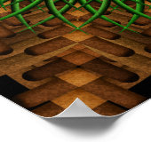 Earth Blume Mandala Poster (Ecke)