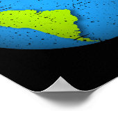 Earth Bowling Ll. Der Earth Day Favors. Funny Eart Poster (Ecke)