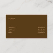 Earth Business Card Visitenkarte (Rückseite)