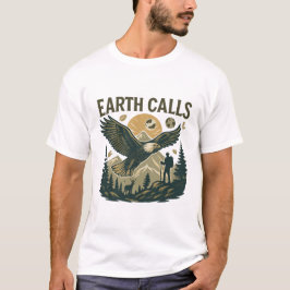 Earth Calls Eagle Mountain Nature Design T-Shirt