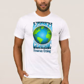 EARTH CENTRIC HUMAN BEING Eco Environment Retro  T-Shirt (Vorderseite)