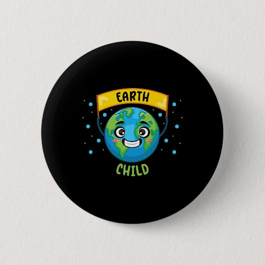 Earth Child Rett Planet Lehrer Science Climate Ch Button (Vorderseite)