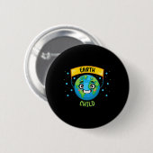 Earth Child Rett Planet Lehrer Science Climate Ch Button (Vorne & Hinten)