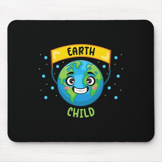 Earth Child Rett Planet Lehrer Science Climate Ch Mousepad (Vorne)