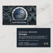 Earth Clock, Horologe Visitenkarte (Vorne/Hinten)