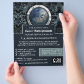 Earth Clock, Horologin Advertising Flyer (Hand)