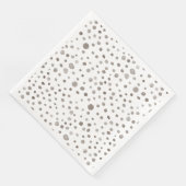 Earth Confetti Wasserfarbe Dots Papier Napkin Serviette (Ecke)