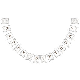 Earth Confetti Watercolor Dots Bunting Flag Wimpelkette