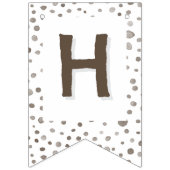 Earth Confetti Watercolor Dots Bunting Flag Wimpelkette (Zweite Fahne)