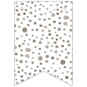 Earth Confetti Watercolor Dots Bunting Flag Wimpelkette (Erste Fahne)
