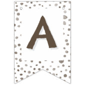 Earth Confetti Watercolor Dots Bunting Flag Wimpelkette (Dritte Fahne)