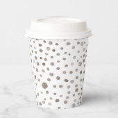 Earth Confetti Watercolor Dots Paper Cup Pappbecher (Links)